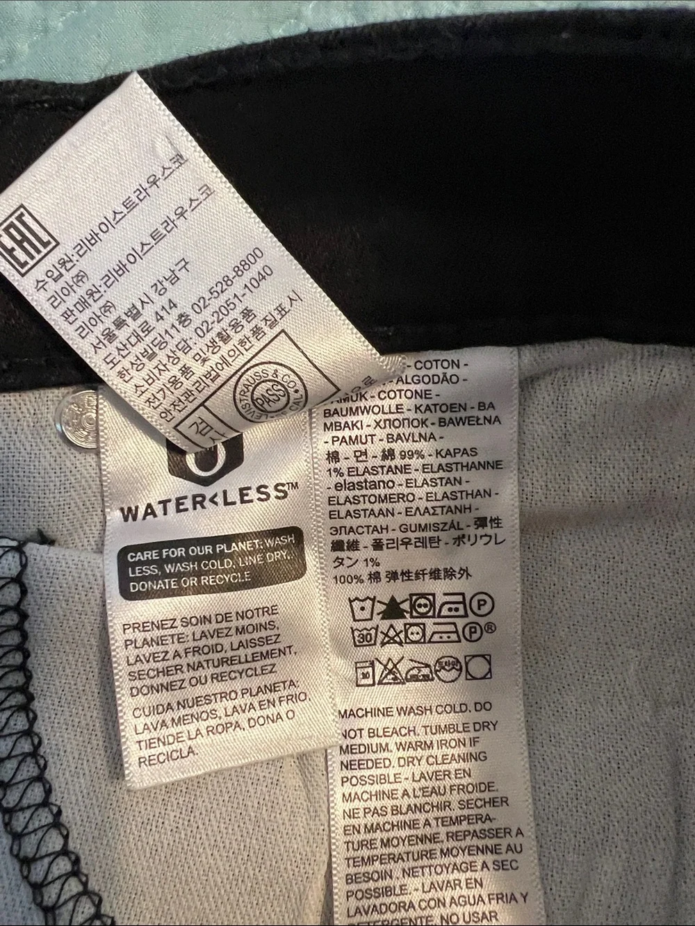 2 Pair of Levi's Black Men's Straight-Leg Jeans